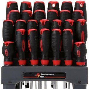 Wilmar W1726 26Pc Screwdriver Set With Rack